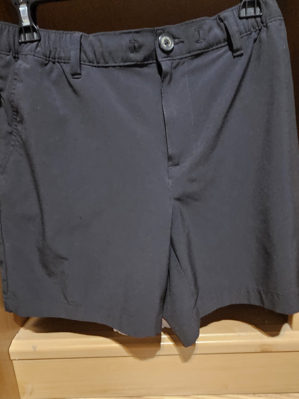 chubbies Men's Flat-Front Black Shorts